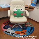 特维尼熊电脑椅垫圆形地毯卡通卧室儿童房可爱吊篮脚垫防滑地毯垫
