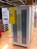 IKEA无锡宜家家居代购 阿涅伯双门两门储物衣柜, 白色180*81*50