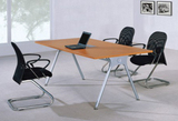 定做小型钢架办公板式会议桌简约时尚现代组合长条办公会议桌椅