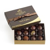 批发美国Godiva 高迪瓦/歌蒂梵 松露黑巧克力礼盒12粒 精美礼盒
