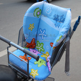 正品儿童自行车电瓶车座椅加厚绵椅垫棉座垫棉垫子舒适