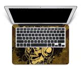个性骷髅苹果Macbook笔记本贴纸 C面贴膜 品质进口3M材料键盘四周