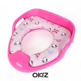 正品韩国进口KT凯蒂猫日用品宝宝儿童带把手软垫马桶圈坐便器