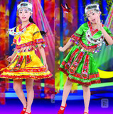 儿童苗族演出服装儿童侗族服装儿童舞蹈服装儿童演出服装影楼服装