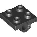 LEGO 乐高配件 零件 2444 10247 2x2板带1栓孔 黑色 全新正品现货