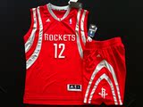 正品adidas阿迪nba rockets火箭12号HOWARD霍华德篮球衣服套装红