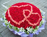 999朵求婚婚礼创意花束 上海南京杭州同城鲜花速递 圣诞节预订送