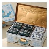 批发日本直邮 北海道特产白色恋人 全白巧克力夹心饼干54枚铁盒装