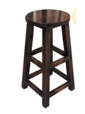 碳化圆凳实木吧凳餐椅实木吧台椅时尚吧台凳酒吧凳高脚凳酒吧椅