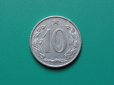 捷克斯洛伐克硬币(1962年10赫勒)
