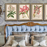 云开美式装饰画欧式壁画客厅饭厅挂画卧室床头墙画有框画植物花卉