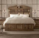 欧式家具美式法式乡村风格家具LOFT风格全松木实木床雕花床
