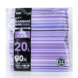 【天猫超市】旭包鲜 垃圾袋3连包20L 90只 特惠装 加厚 彩色 小号