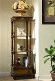 欧式置物架 展示架 美式摆放架 酒水架 实木雕刻小书架 客厅家具