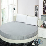 全棉圆床床笠床上用品圆形床品床罩床套尺寸订做席梦思防滑保护套