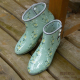雨鞋女韩国可保暖时尚水鞋短筒低帮雨靴新款外贸日本原单春夏季