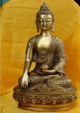 纯铜佛像 三世佛 高31cm释迦摩尼佛 尼泊尔工艺