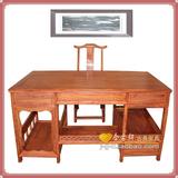 中式红木家具 明清古典 非洲黄花梨木 电脑桌 办公台 实木书桌