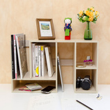 70cm宜家简约现代简易单个书柜学生书架置物架格架木质办公桌上