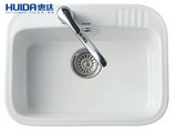 惠达陶瓷水槽 单槽 HD1 洗菜盆 厨房水槽 原厂正品 清仓 特价包邮