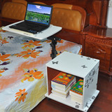 无缝床边笔记本电脑桌床上懒人桌简易移动升降家用手提电脑小桌子