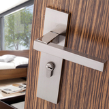 德国EKF 现代室内门锁 房门执手实木把手纯铜锁芯锁具 现代简约