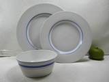 外贸陶瓷餐具英国皇家RD 爱琴海 西餐盘子 饭碗3件套 正品