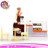 乐吉儿女孩芭比娃娃 梦幻系列之面包屋礼盒套装儿童过家家玩具