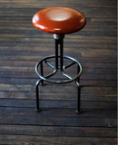 美式铁艺沙发坐垫仿古做旧吧台椅 螺旋吧凳吧台酒吧椅 咖啡椅