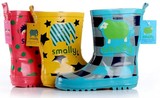 韩国smally儿童雨鞋套鞋宝宝橡胶雨靴 水鞋男女孩卡通亲子雨鞋