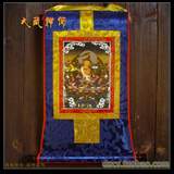 满百包邮 西藏藏传佛教用品 镀金唐卡画佛像 文殊师利菩萨 长60cm