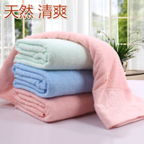 包邮正品单人纯棉毛巾被 单色素色加厚毛巾毯 蓝色粉色绿色 批发