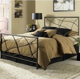 欧式简易树根造型铁艺床 双人床 卧室床 单人床 简约铁艺床