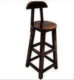 特价实木吧凳高脚吧椅碳化实木酒吧桌椅公园椅咖啡桌椅