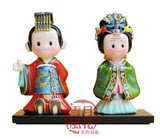 Q版中国传统民俗工艺礼品结婚礼物卡通婚庆娃娃创意家居装饰摆件