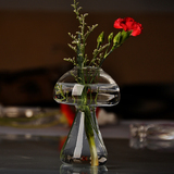 mxmade创意蘑菇花瓶透明玻璃田园风水培花瓶家居装饰摆件