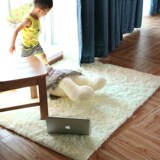 AB婴幼儿童活动卧室地毯爬行垫大长方形卡其米绿银灰黄紫红咖啡色