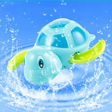 新生儿洗澡玩具 宝宝洗澡戏水发条玩具酷游乌龟喷水海豚洗澡0-3岁