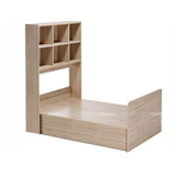 简约现代板式床 收纳储物床书柜多功能床 1.5米1.8米箱体床可定制