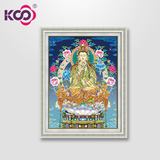 KS十字绣正品专卖 最新款3D印花佛教画像系列3D610430观世音菩萨
