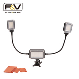 富莱仕F V LED摄影摄像灯套装影视灯单反补光灯机头灯套装K1.1.3
