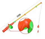 特价儿童磁性钓鱼竿 57cm塑料不可伸缩杆 宝宝磁铁玩具竿批发