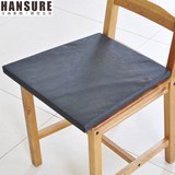 家居汉尚餐椅垫子办公室坐垫加厚黑色保暖垫可简约现代纯色全棉