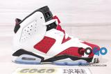GOGO球鞋 Air Jordan 6 GS Carmine 胭脂紅 女鞋 GS 384665-160