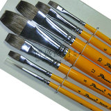 凤凰牌8800平峰水彩画笔 水粉画笔 油画画笔7支装 平头水粉水彩笔