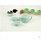 促销特卖龙泉青瓷 创意手工茶壶 陶瓷紫砂一壶两杯一壶一杯茶具