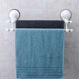 双庆强力吸盘卫生间毛巾架不锈钢浴室浴巾架双杆双层毛巾杆免打孔