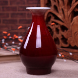 307景德镇陶瓷釉里红美人醉陶瓷 葫芦花瓶 迷你花瓶 家居精品摆件