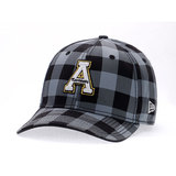 美国代购-NCAA大学队棒球帽,遮阳帽,黑色格子男女鸭舌帽 全封帽