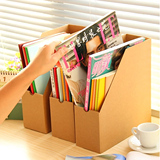 办公室用品桌面创意书本收纳盒纸质文具文件夹杂物整理盒收纳架